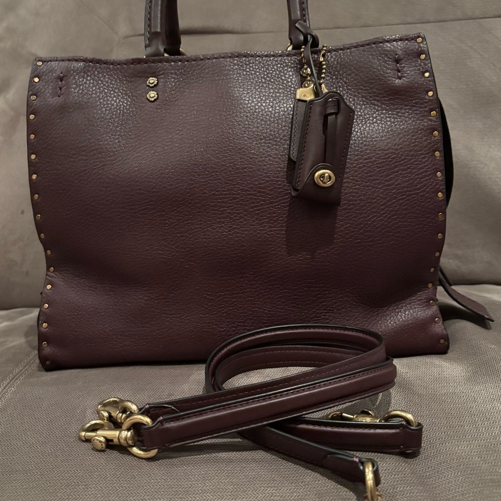 Coach Rogue 30 Oxblood Rivets